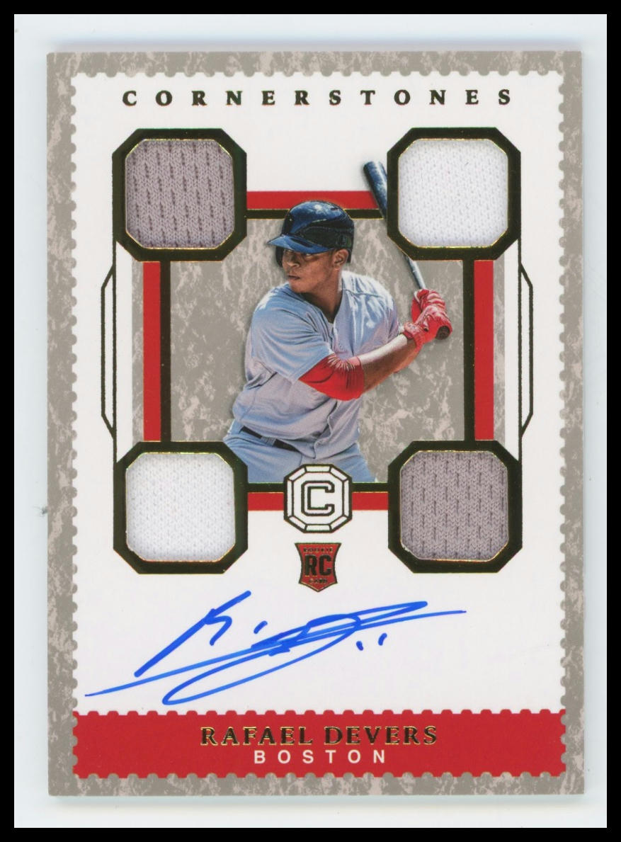 2018 Panini Chronicles Rafael Devers Rookie Cornerstones #/99