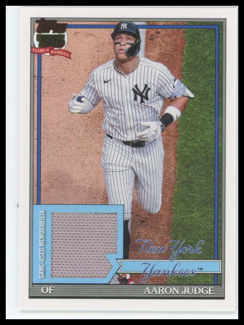 2026 Topps Series 2 Aaron Judge 1991 Topps Relic #91R2-AJ