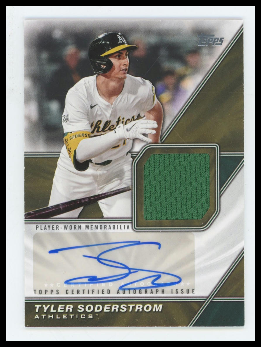 2026 Topps Series 2 Tyler Soderstrom Patch Auto #MLMA-TSO