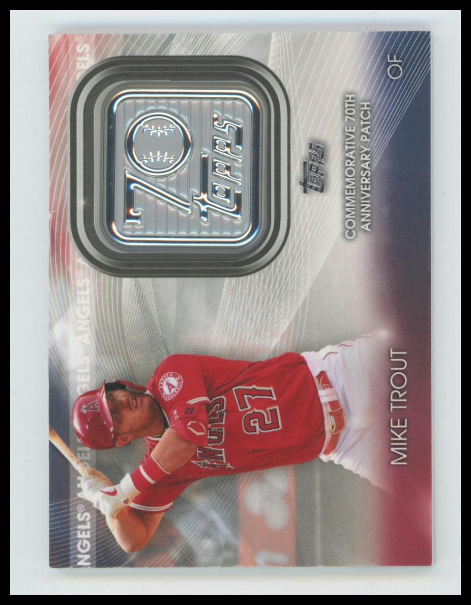 2021 Topps Mike Trout 70th Anniversary Logo Patch (Series 1)