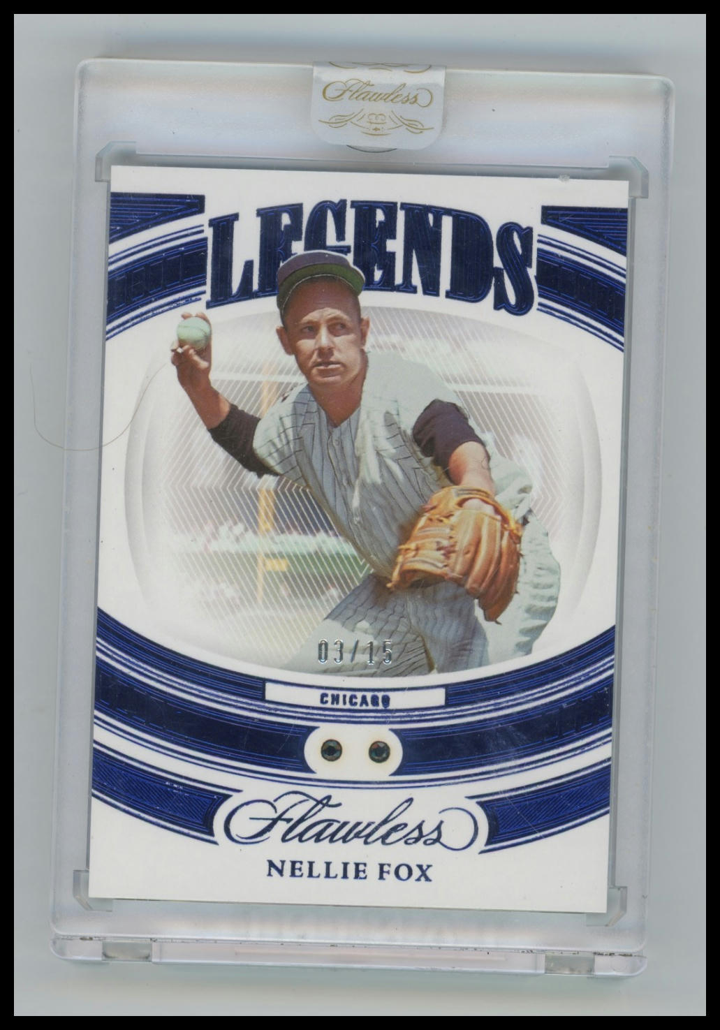 2023 Panini Flawless Nellie Fox Double Sapphire Legends /15 #14