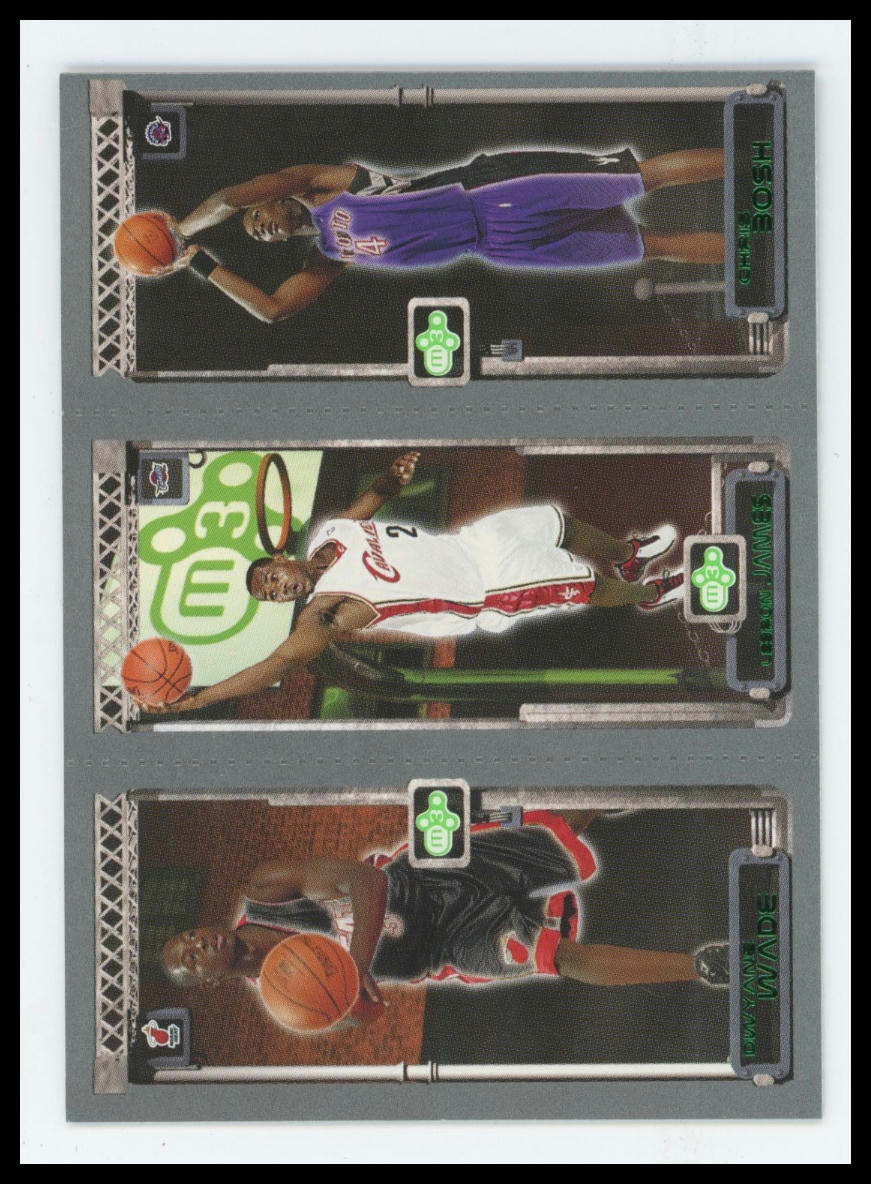 2003-04 Topps M3 Chris Bosh / LeBron James / Dwyane Wade #114 #111 #115