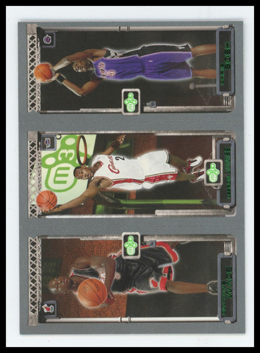 2003-04 Topps M3 Chris Bosh / LeBron James / Dwyane Wade #114 #111 #115