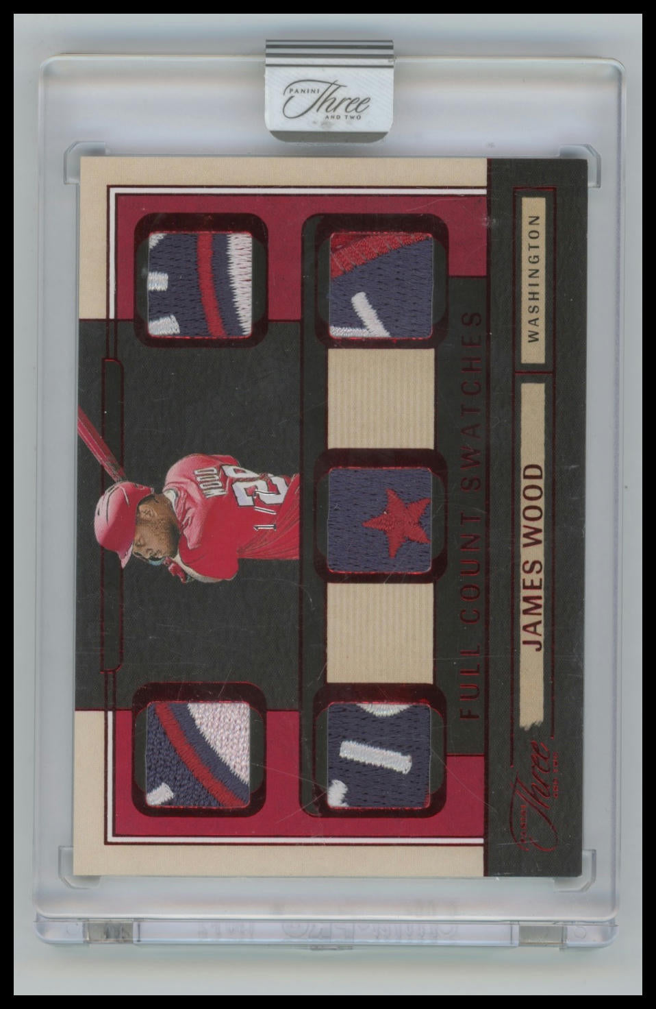 2025 Panini Three and Two James Wood Full Count Swatches Red FOTL #/7