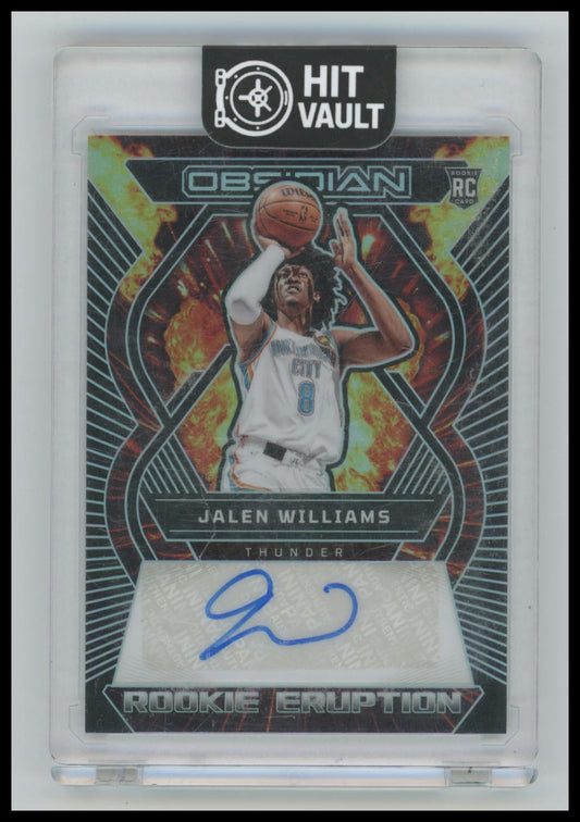 2022-23 Obsidian Jalen Williams RE-WCT RC Rookie Eruption Auto /149 Thunder A6