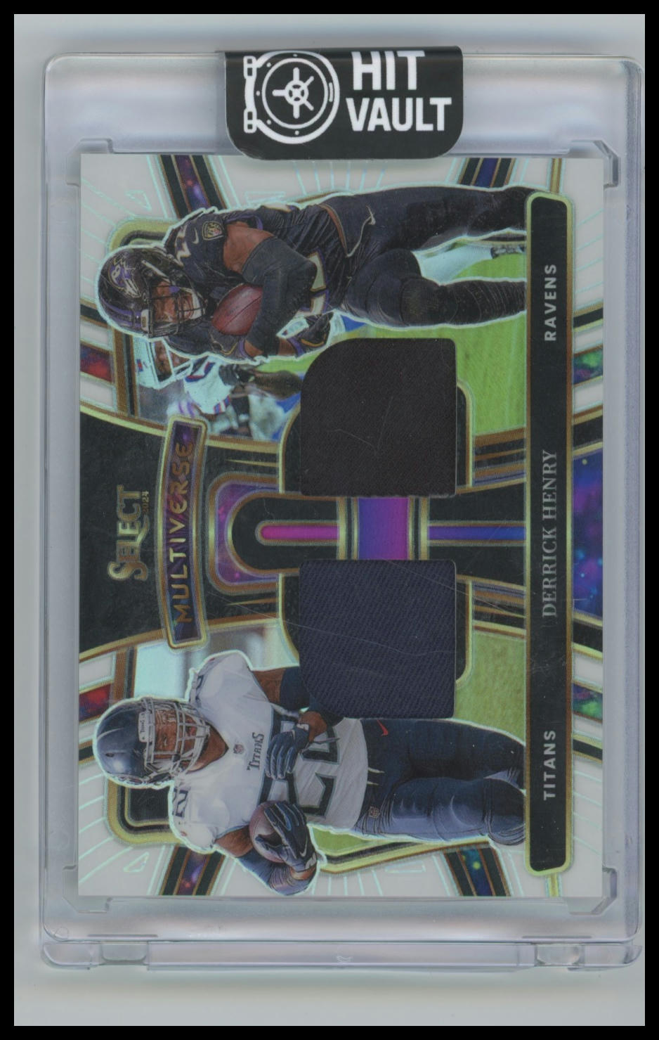 Derrick Henry 2024 Panini Select #MP-DHY White Prizm Multiverse Patch /75