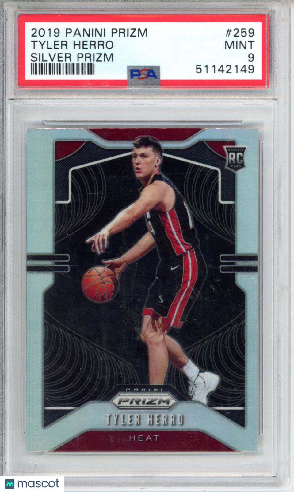 2019 Panini Prizm Tyler Herro #259 Silver PSA 9