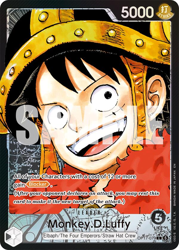 Monkey.D.Luffy (Alternate Art) #OP17-079 The World's Strongest Warriors