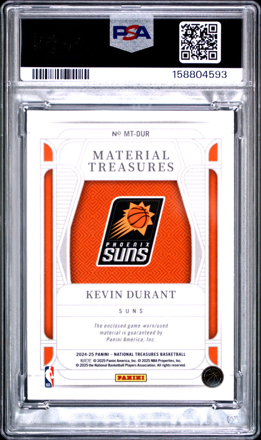 2024 Panini National Treasures Kevin Durant Material Treasures International English PSA 7