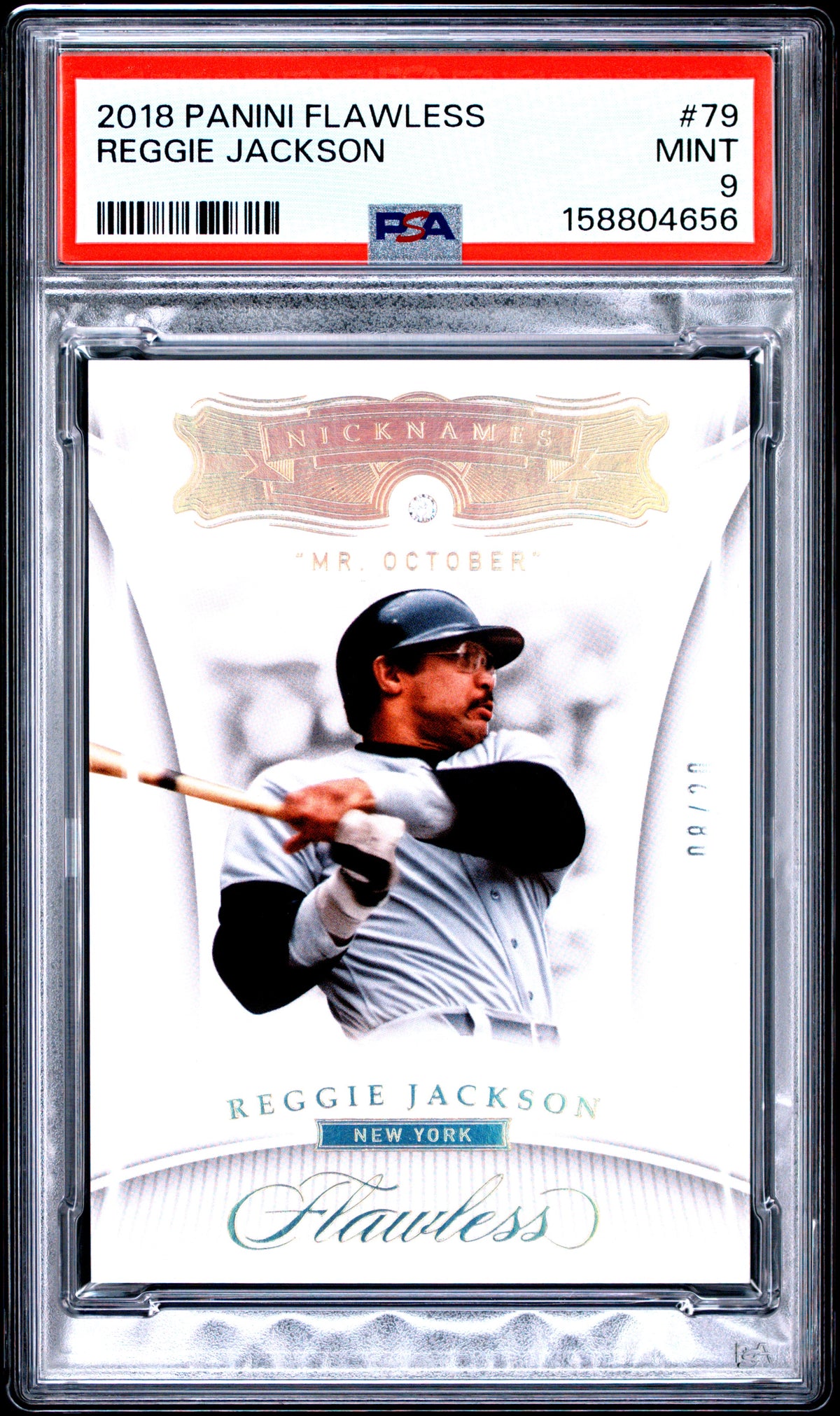 2018 unknown Panini Flawless Reggie Jackson 79 English PSA 9