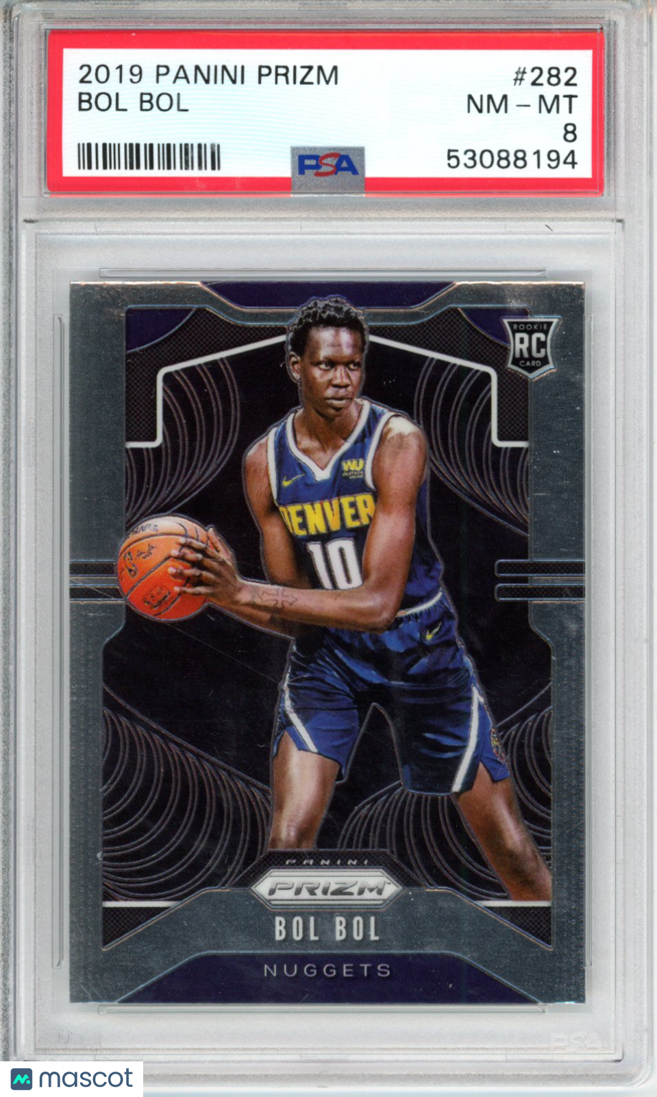 2019 Panini Prizm Bol Bol #282 PSA 8