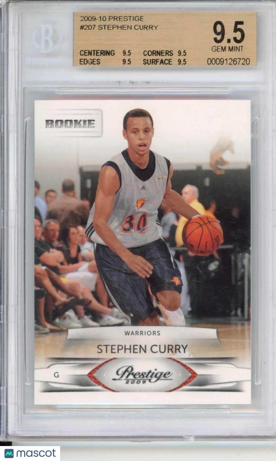 2009 Prestige Stephen Curry #207 BGS 9.5