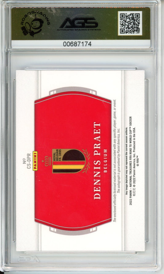 2022 National Treasures FIFA Road to World Cup DENNIS PRAET #CS-DPR AGS 10