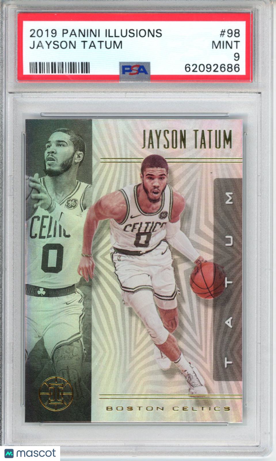 Panini 2019 Illusions Jayson Tatum #98 PSA 9
