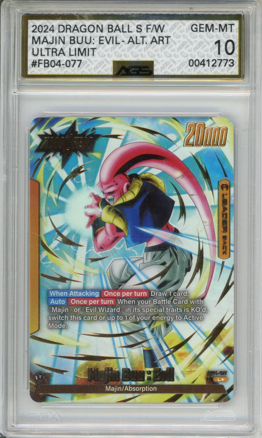 2024 ULTRA LIMIT MAJIN BUU: EVIL #FB04-077 English AGS 10