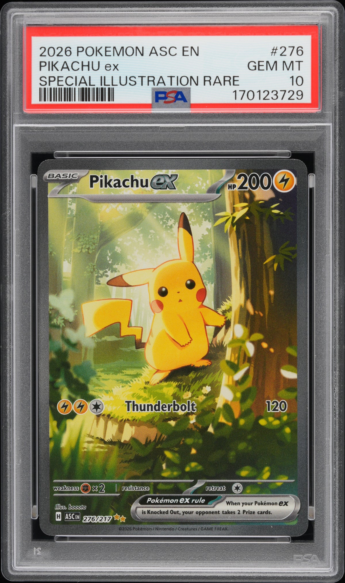 2026 ME: Ascended Heroes Pikachu EX #276 Base English PSA 10