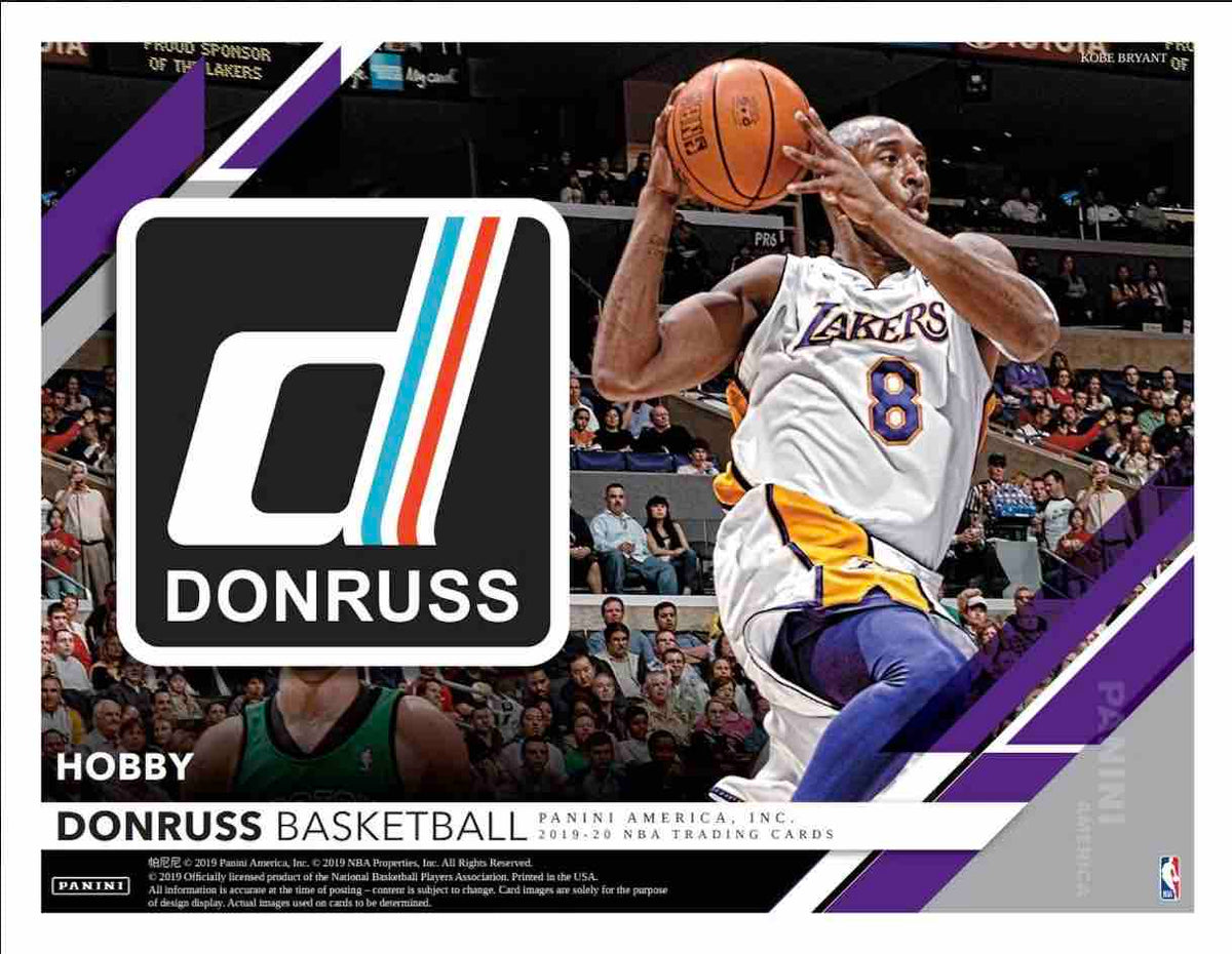 2019 Panini Donruss 20 Panini Basketball Hobby Box English