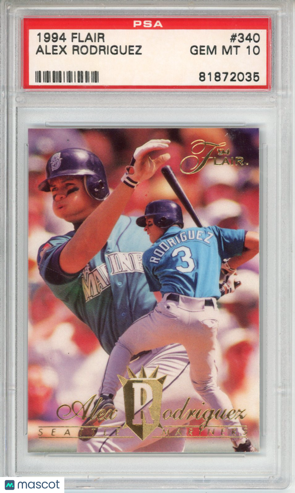 1994 Flair Alex Rodriguez #340 PSA 10