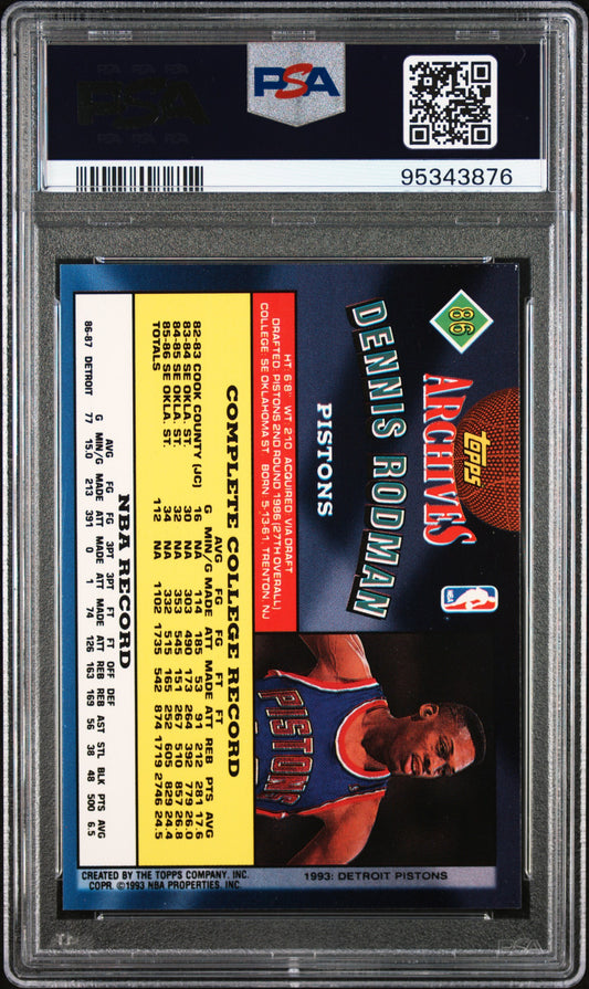 1992 Topps Archives Dennis Rodman #86 PSA 9