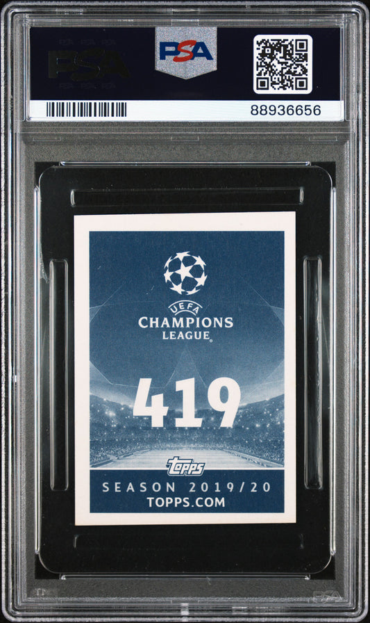 2019 Topps UEFA Champions League Stickers Erling Haaland #419 PSA 7