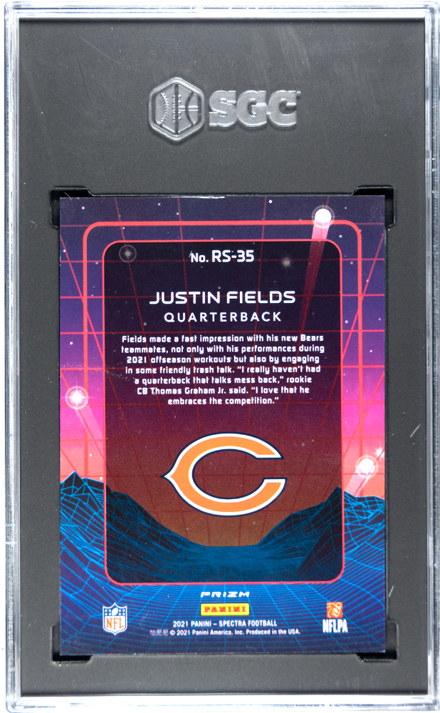 2021 Panini Spectra Justin Fields #RS-35 Retro Spectacle SGC 9.5