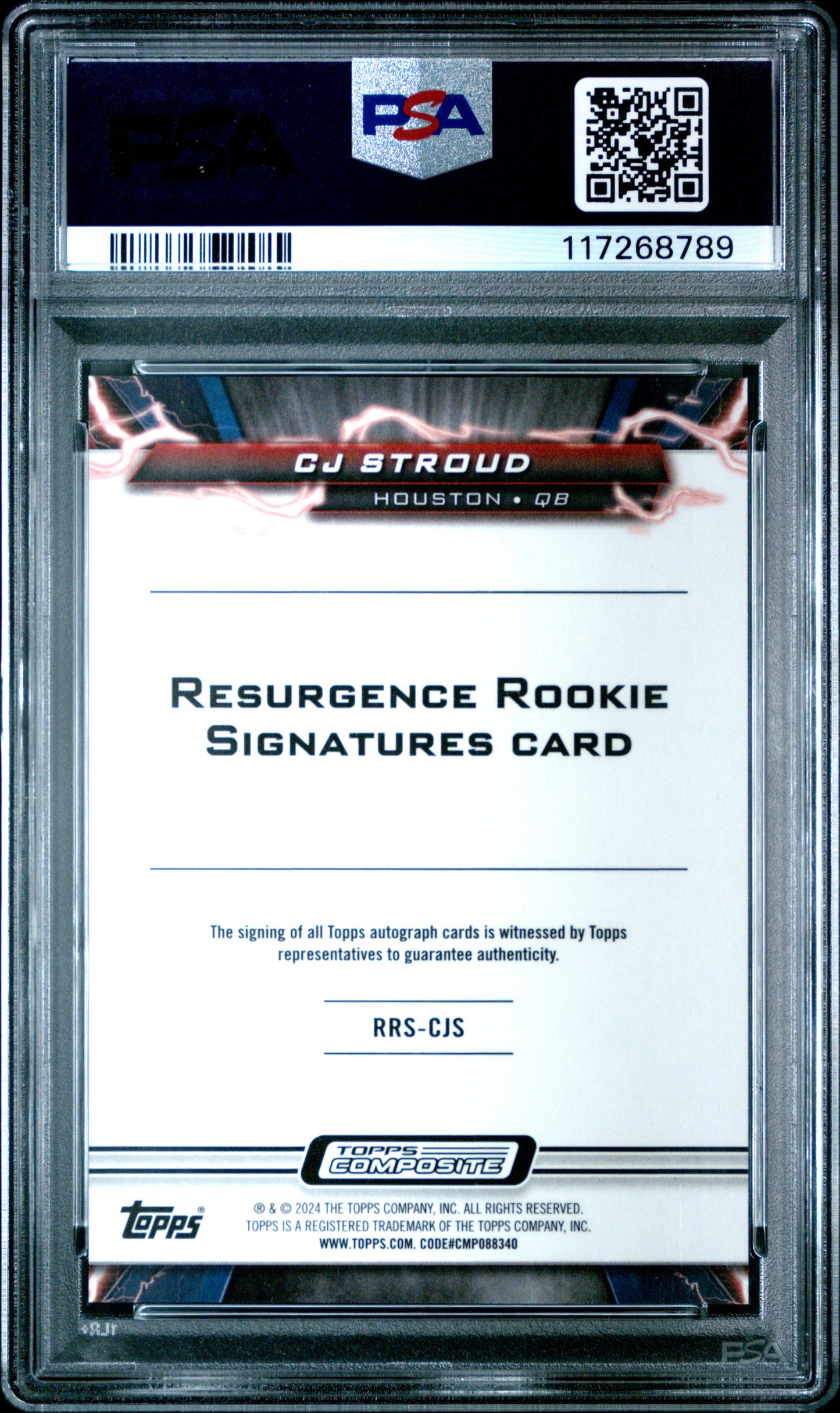 2023 Topps Composite Resurgence Rookie Signatures CJ Stroud #CJS PSA 10