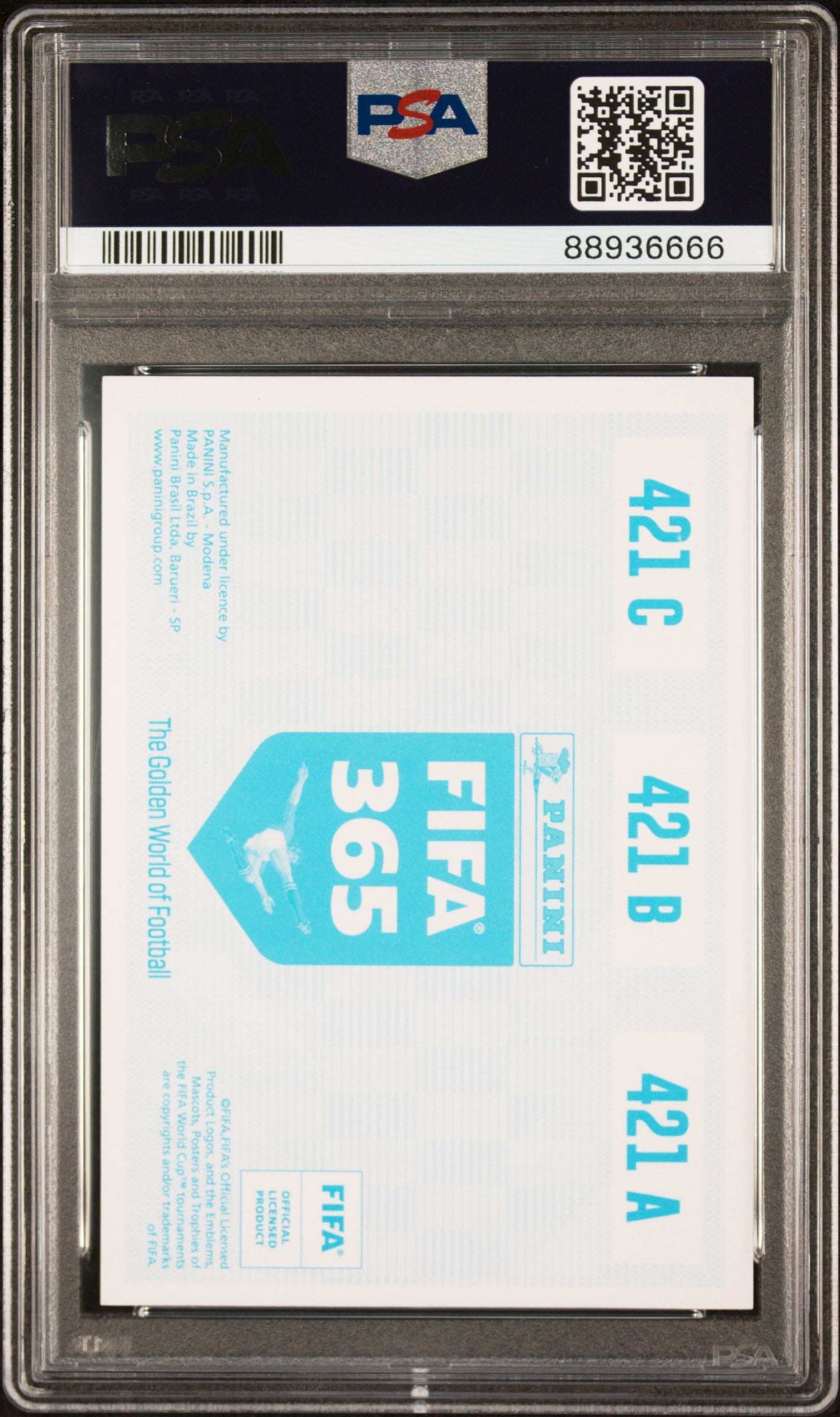 2019 Panini FIFA 365 Lunin Kangin Haaland #421 Blue Back PSA 6