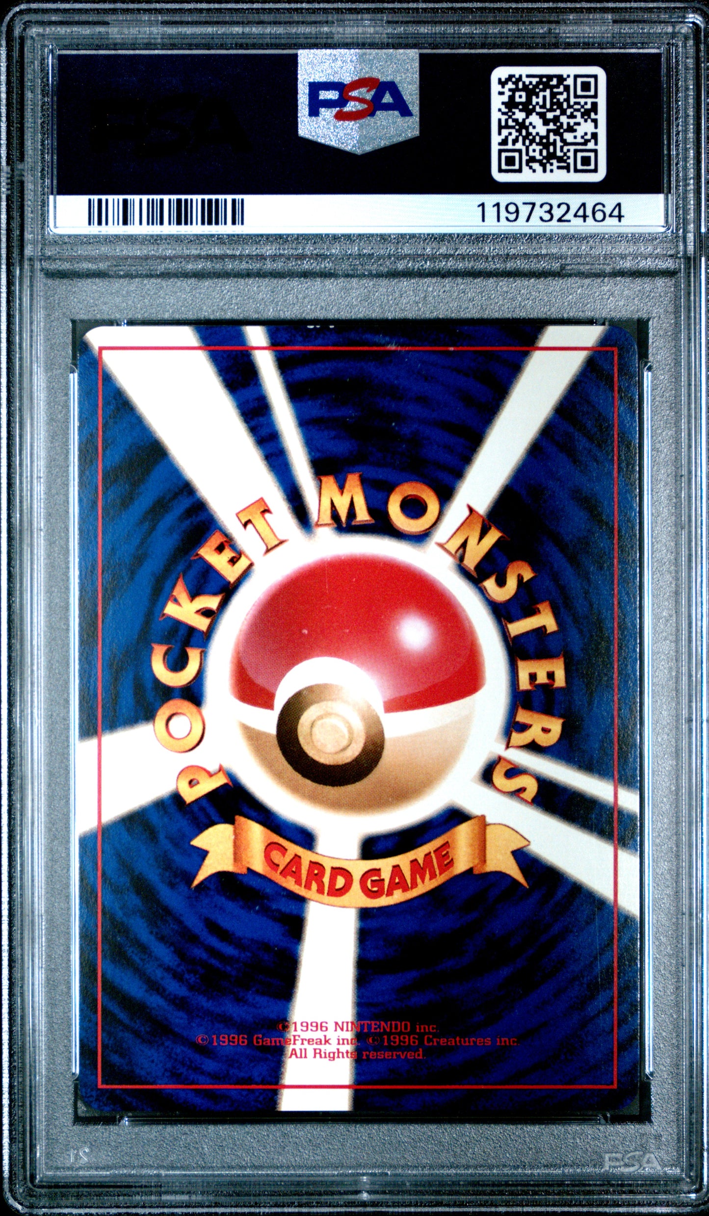 1997 Pokemon Japanese Rocket Rainbow Energy Japanese PSA 9
