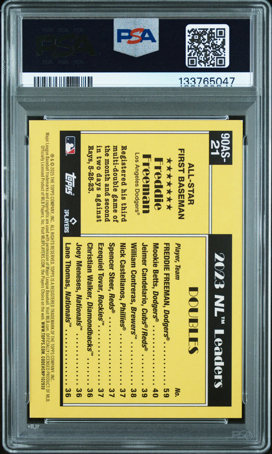 2025 Topps 1990 Topps All-Star Freddie Freeman #90AS21 /35 PSA 9