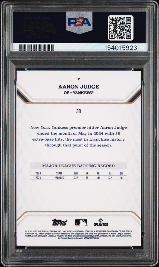2025 Topps MLB MVP Collection Aaron Judge #38 PSA 10