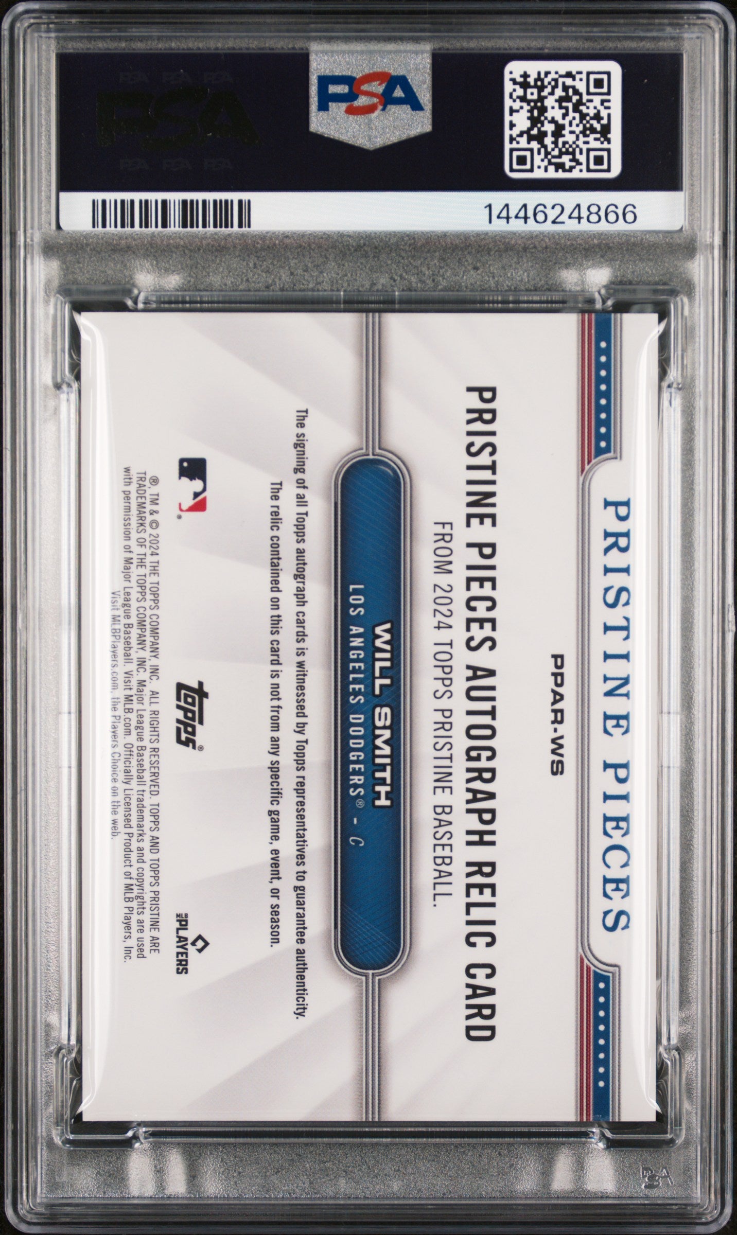 2024 Topps Pristine Pristine Pieces Autograph Relics Will Smith #WS PSA 9