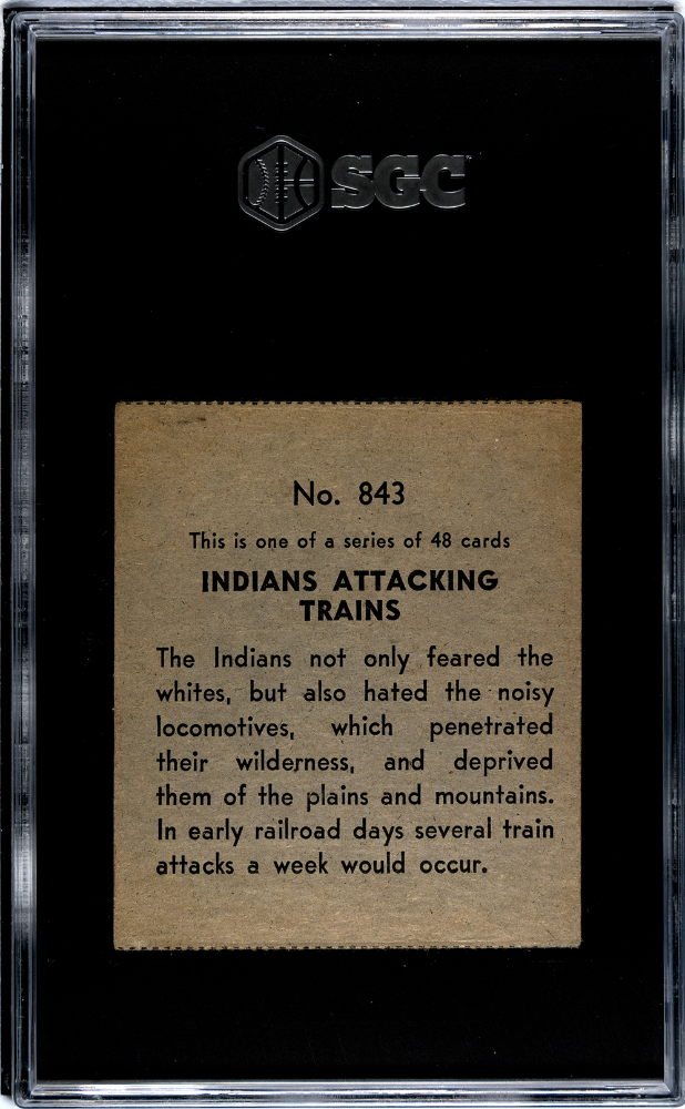 1930s R131 Indians Attacking Train #843 SGC 2