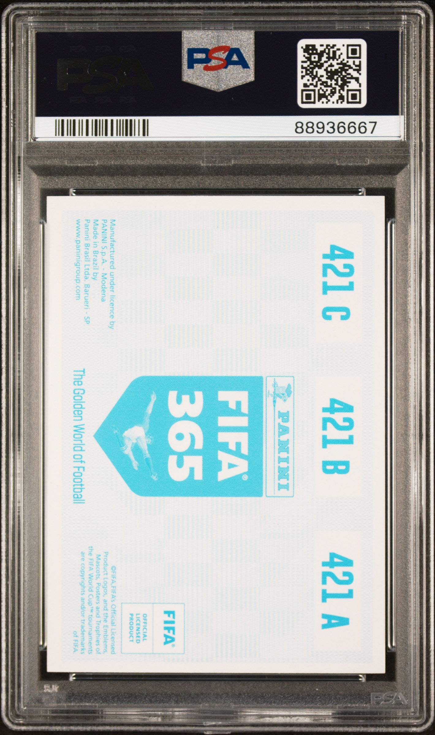 2019 Panini FIFA 365 Lunin Kangin Haaland #421 Blue Back PSA 6