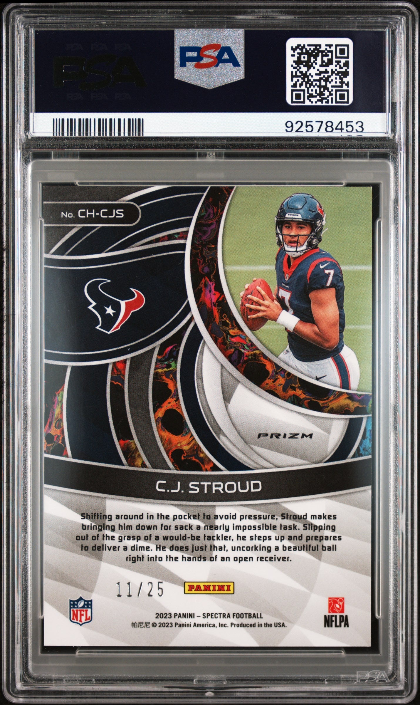 2023 Panini Spectra Chromatic CJ Stroud #CHCJS Meta PSA 10