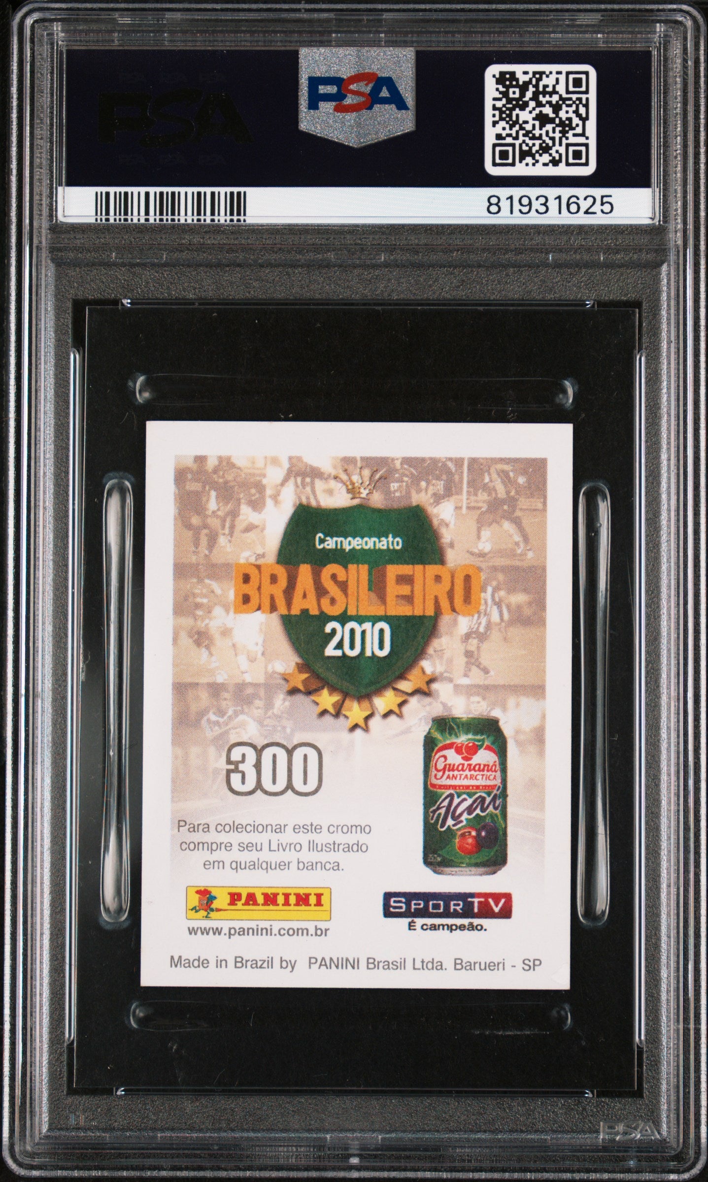 2010 Panini Brasileiro Neymar #300 PSA 7