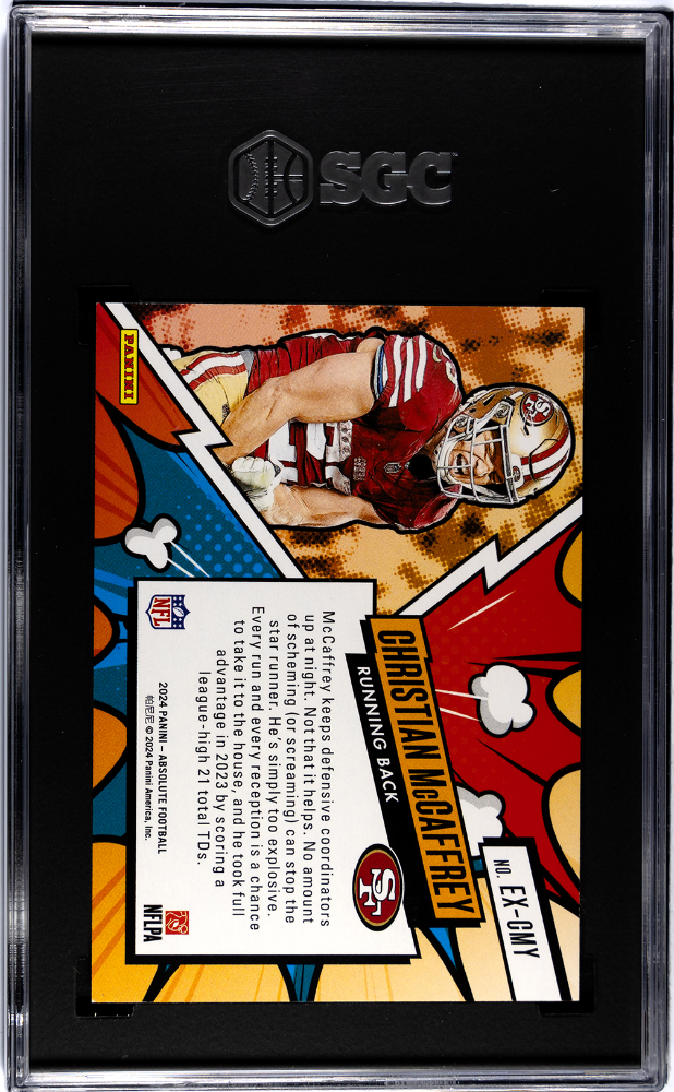 2024 Panini Absolute Christian Mccaffrey #EX-CMY Explosive SGC 9.5