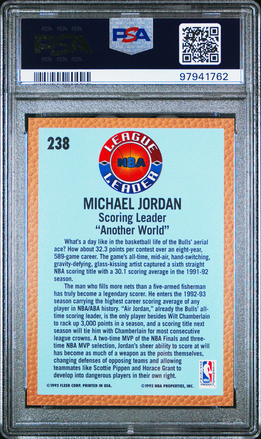 1992 Fleer Michael Jordan #238 PSA 9