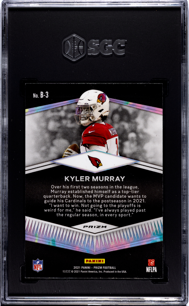 2021 Panini Prizm Kyler Murray #B-3 Brilliance No Huddle SGC 9.5