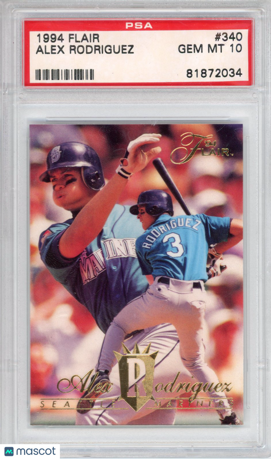 1994 Flair Alex Rodriguez #340 PSA 10