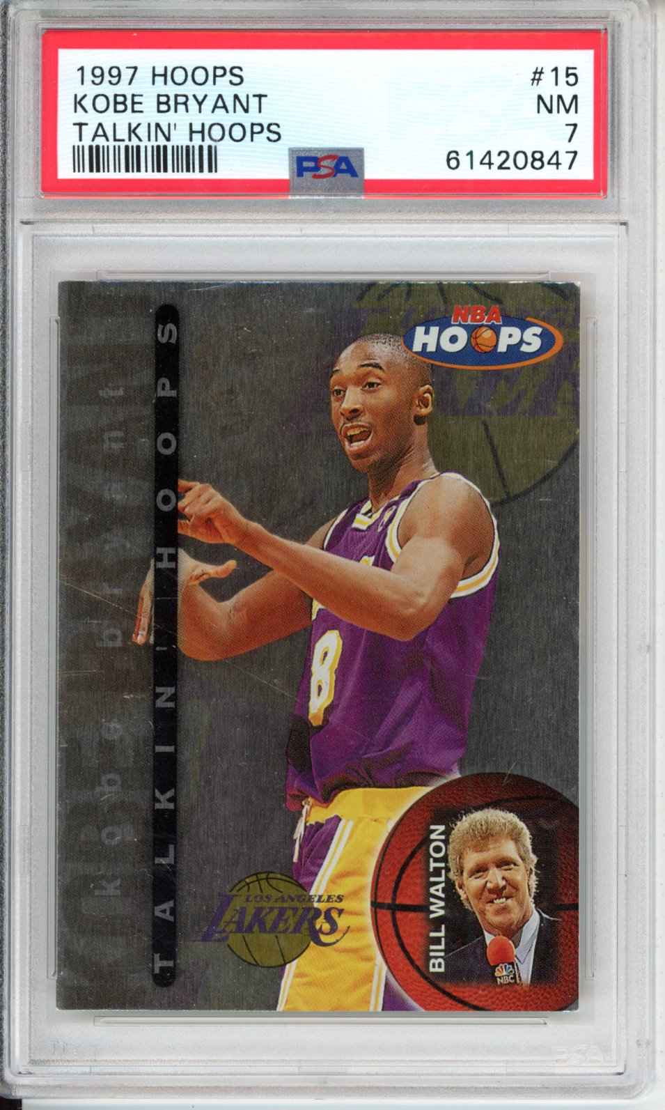 1997 Basketball Kobe Bryant #15 Talkin PSA 7