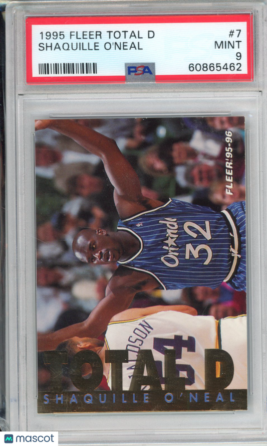 1995 Fleer Total D Shaquille O'Neal #7 PSA 9