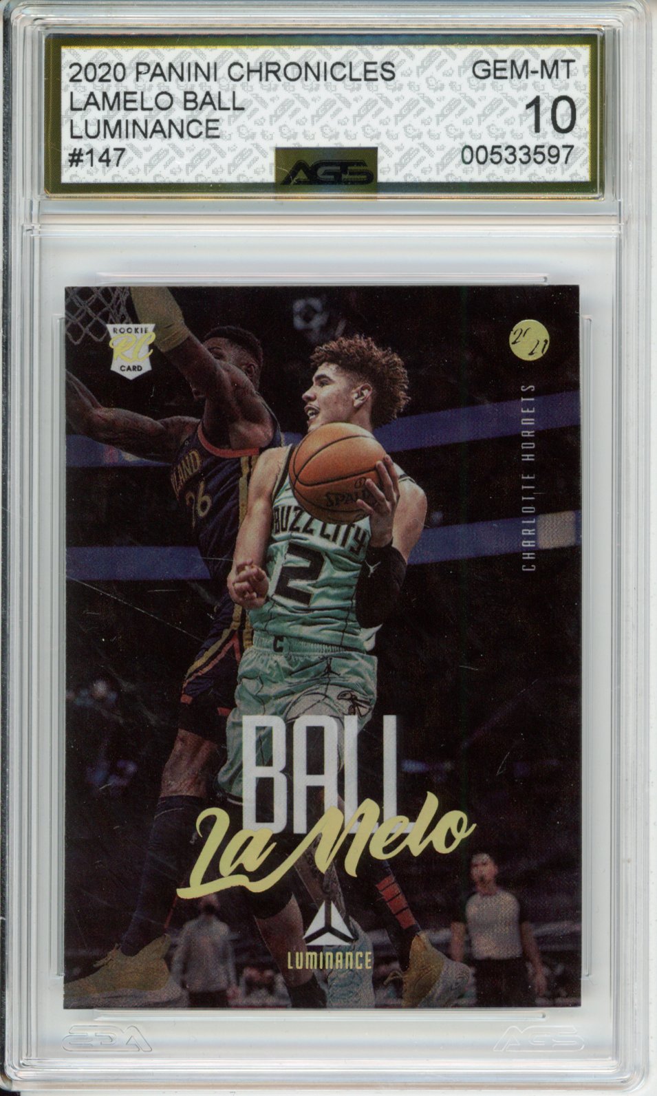 Panini 2020-21 Chronicles LaMelo Ball #147 Base English AGS 10