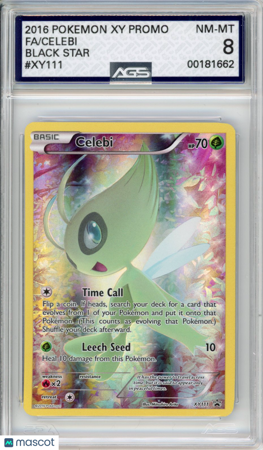 2013 Pokemon XY Promo Celebi #111 AGS 8