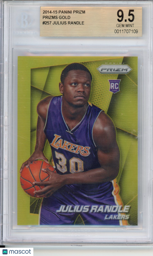 2014-15 Panini Prizm Julius Randle #257 gold /10 BGS 9.5