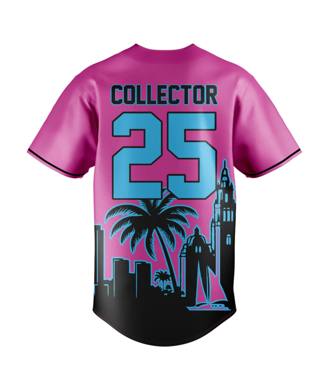 Premium Pink Button-Down Baseball Jersey Collectors Club Exclusive