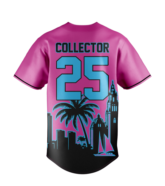 Premium Pink Button-Down Baseball Jersey Collectors Club Exclusive