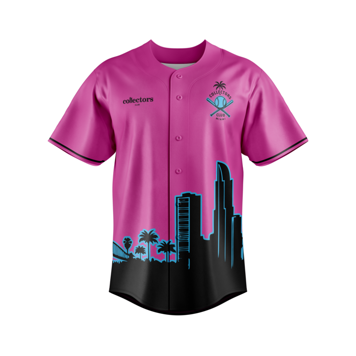 Premium Pink Button-Down Baseball Jersey Collectors Club Exclusive