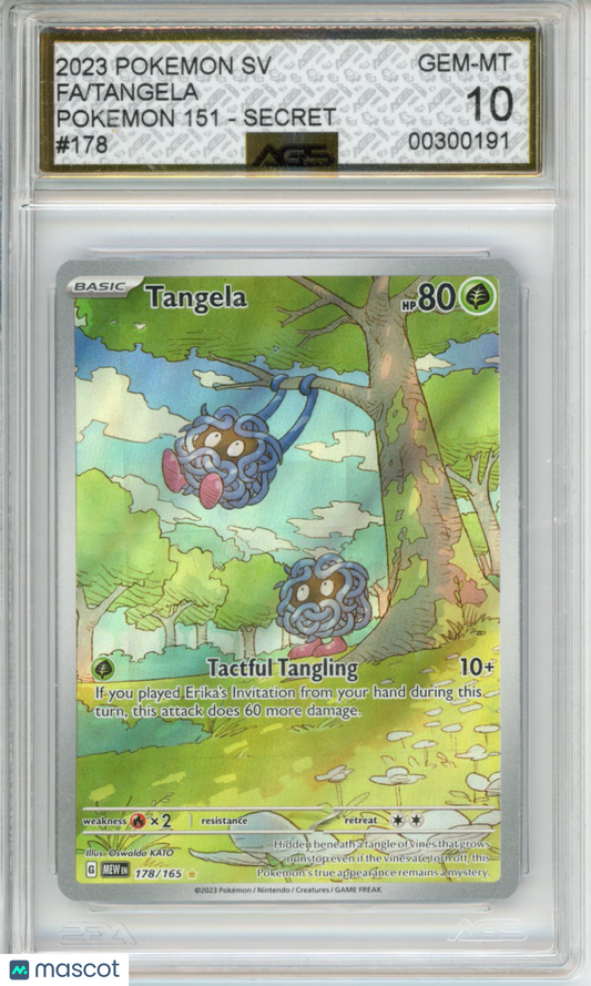 2023 Pokemon 151 Tangela #178 AGS 10