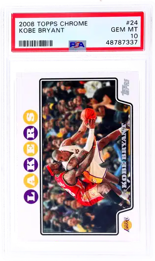 2008 Topps Chrome Kobe Bryant #24 PSA 10
