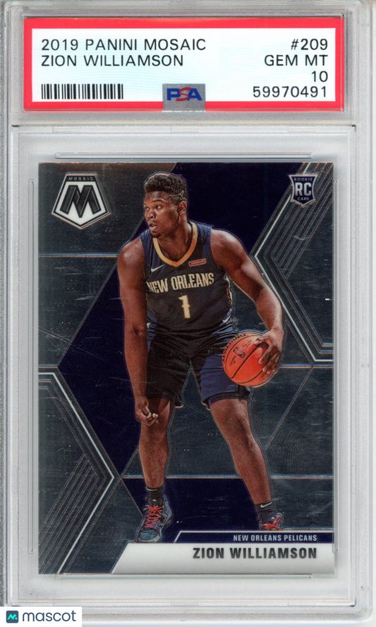 2019 Panini Mosaic Zion Williamson #209 PSA 10